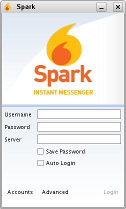 spark login box